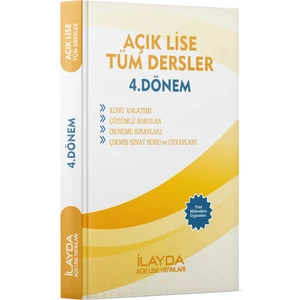 İlayda Açık Öğretim Lisesi 4. Dönem Tüm Dersler Yardımcı Ders Kitabı