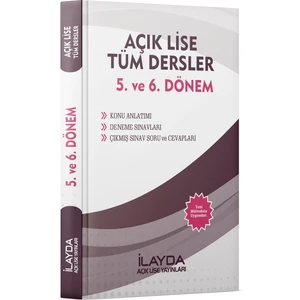Açık Öğretim Lisesi 5. ve 6. Dönem Tüm Dersler Yardımcı Ders Kitabı
