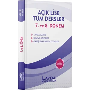 Açık Öğretim Lisesi 7. ve 8. dönem Dönem Tüm Dersler Yardımcı Ders Kitabı