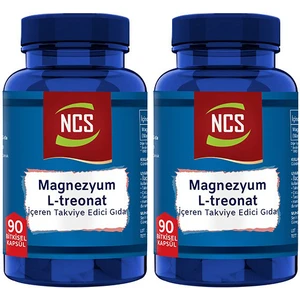 Magnezyum Magnesium L-Threonate Vejeteryan 2 x 90 Bitkisel Kapsül