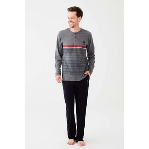 U.S. Polo Assn. Erkek Antrasit Melanj Patlı Pijama Takım