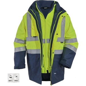 Ssm Sesam Grup Oxford 5+1 Reflektörlü Içi Çıkmalı Kışlık Parka Mont Sarı