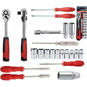 1/2 Lokma Takımı 6 Köşe 21 Parça 8-24 mm
