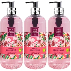 Eyüp Sabri Tuncer Doğal Zeytinyağlı Sıvı Sabun Japon Kiraz Çiçeği 500  ml x 3