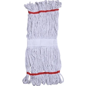 Geniş Yedek Islak Mop Paspas Ucu Başlığı Püskül - Pamuklu - 400 Gram. - 25 Cm. - Beyaz - 3 Adet
