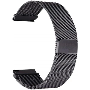 Samsung Galaxy Watch 4 40 / 44 mm Uyumlu Hasır Metal Kordon Mıknatıslı Tel Örgü Kayış
