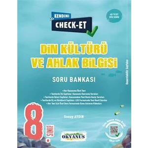Okyanus Yayınları 8. Sınıf Kendini Check - Et Din Kültürü ve Ahlak Bilgisi Soru Bankası