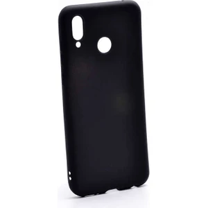 Case 4U Huawei Honor Play Kılıf Klasik Mat Renkli Yumuşak Premier Silikon Siyah