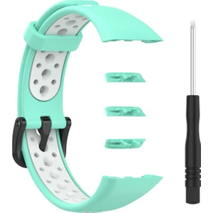 Huawei Band 6 / Honor Band 6 İçin Nefes Silikon Kayışı (Yurt Dışından)