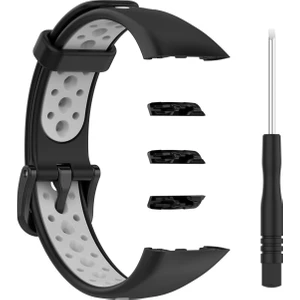Huawei Band 6 / Honor Band 6 İçin Nefes Silikon Kayışı (Yurt Dışından)