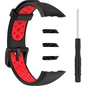 Huawei Band 6 / Honor Band 6 İçin Nefes Silikon Kayışı (Yurt Dışından)