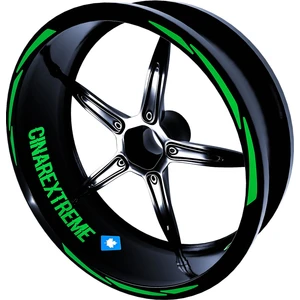 Çınar Extreme 3 Parça Tasarımlı Orman Yeşili Jant Şeridi Sticker Çınar Extreme
