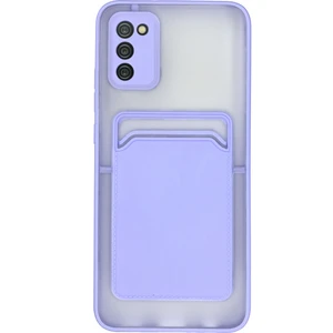 Fitcase Samsung Galaxy A02S Kılıf Cardy Kartlık Cepli Mat Kapak