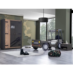 Çocuk Odası, Offroad Plus Çocuk Odası Takımı - Dolap, Karyola, Komodin