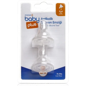 Baby Plus Antikolik Pp Biberon Yedek Emziği No:1 Az Akış Ikili