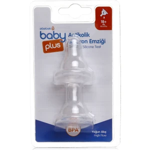 Baby Plus Antikolik Pp Biberon Yedek Emziği No:3 Yoğun Akış Ikili