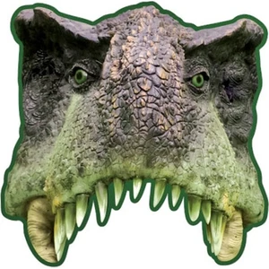 Jurrasic Temalı Dinazor Tam Yüz Maskesi 6'lı Kağıt Maske