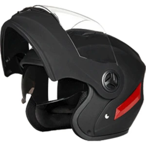 Strade Store Modüler Motosiklet Kask Sun Visor Açık Yüz Çift Hava Havalandırma - Mat Siyah (Yurt Dışıdan)
