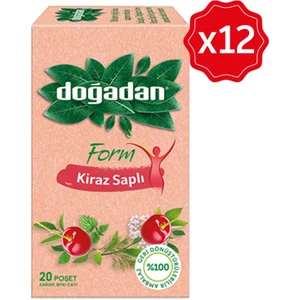 Form Çay Kiraz Saplı 20'li x 12 Adet