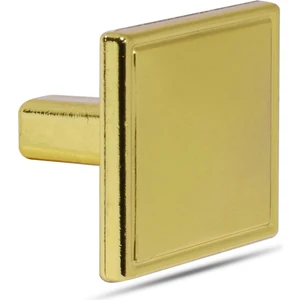 BADEM10 Art Düğme Kulp Kare Çekmece Dolap Kapak Kulpu Kulbu Metal Gold