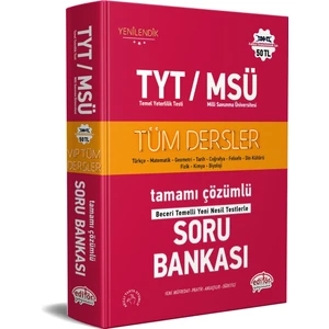 Editör Yayınları TYT - MSÜ Tüm Dersler Tamamı Çözümlü Soru Bankası