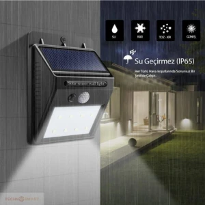 Hareket Sensörlü Güneş Enerjili LED Aydınlatma Dış Mekan Bahçe 20 LED Li