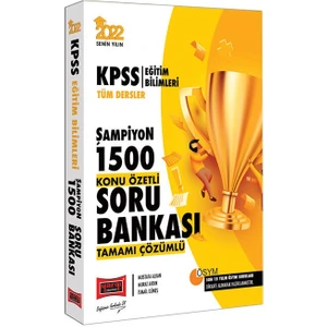 Yargı Yayınevi 2022 KPSS Eğitim Bilimleri Tüm Dersler Şampiyon 1500 Tamamı Çözüm