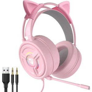 Strade Store PSH-200 3.5 mm Kulaklık Laptop Için  Pembe Kedi Kulağı