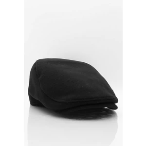 Erkek Şapka Siyah Kışlık Trend Flat Cap Yün Kasket
