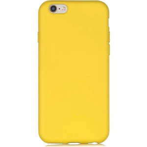 Apple iPhone 6 6s Kılıf Lsr Lansman Görünüm Içi Süet Silikon Sarı
