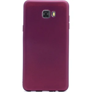 Samsung Galaxy C9 Pro Kılıf Premier Silikon Mürdüm