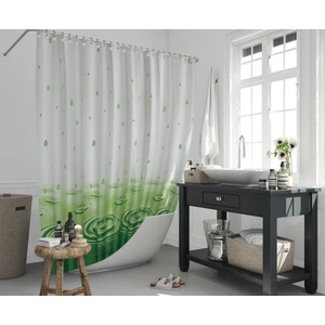 Jackline Banyo Duş Perdesi 5020 Tek Kanat Yeşil 180X200
