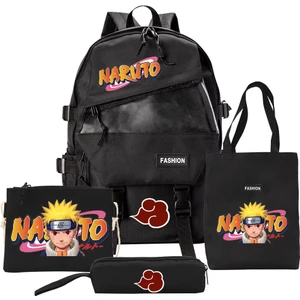 4 Parça Naruto Animesi Okul Çantası Seti (Yurt Dışından)