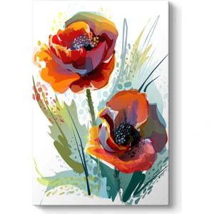 Çizgisel Çiçekler Tablosu