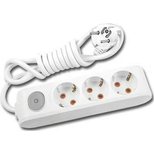 Panasonic 3'lü 20 Metre Anahtarlı Grup Priz - Çocuk Korumalı - Öznur Kablo ile