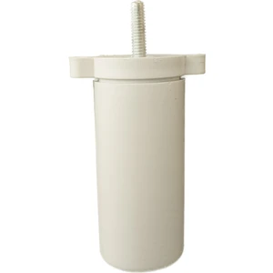 Orta Plastik Mobilya Koltuk Kanepe Ayağı Tek Adet Beyaz 10 - 14 cm 5/16 Vida (Vida Ölçüsüne Dikkat)