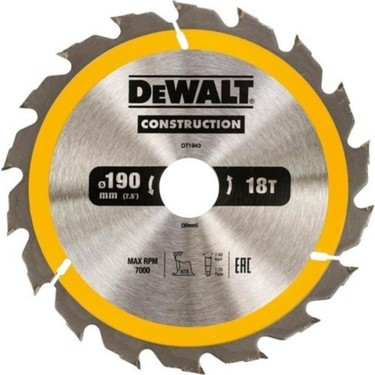 Dewalt DT1945 Daıre Testere Bıçağı Ahşap Kesım Ø190 mm 40 Fiyatı