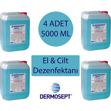 Dermosept Handplus El Dezenfektanı 5000 ml x 4