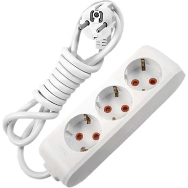 Panasonic FA 20380J 3個セット Viko Panasonic 3'lü 10 Metre Grup Priz - Çocuk Korumalı - Fiyatı