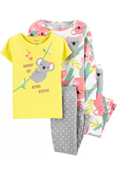 Carter's 4'lü Kız Çocuk Pijama Takımı 2I554710