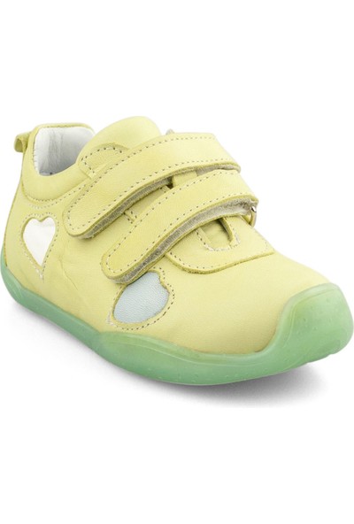 Perlina Yeşil Deri Kız Çocuk Ayakkabısı 106215KB-YSL-DR