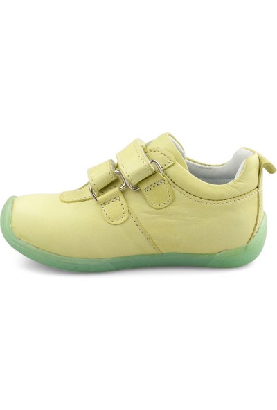 Perlina Yeşil Deri Kız Çocuk Ayakkabısı 106215KB-YSL-DR