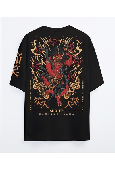 Shout Oversize Shout Kaminari Sama Kyoto Japan Unisex T-Shirt