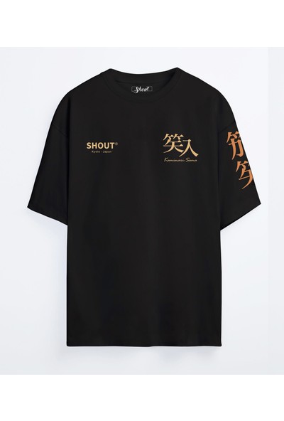 Shout Oversize Shout Kaminari Sama Kyoto Japan Unisex T-Shirt