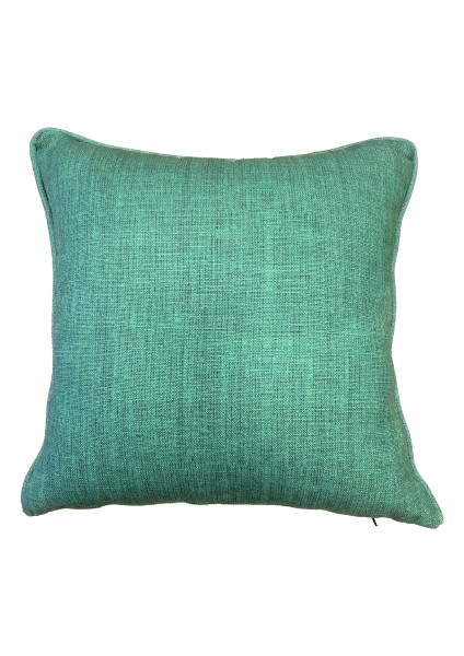 Tuğçe Demir Home Desıgn Keten Görünümlü Yeşil Dekoratif Kırlent İç Dolgulu 43X43