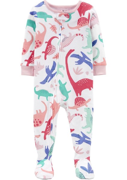 Dinosaur Kız Çocuk Pijama Tulumu 2L727611