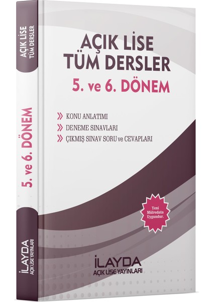 Açık Öğretim Lisesi 5. ve 6. Dönem Tüm Dersler Yardımcı Ders Kitabı