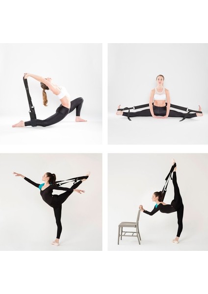 Bacak Böler Trainer Elastik Streç Bant Dans Uygulaması Gergi Band (Siyah) (Yurt Dışından) fırsatları