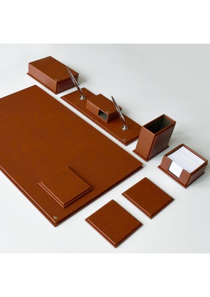 3950-138 Suni Deri Sümen Takımı Sorty Kahverengi