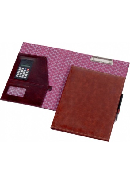 Suni Deri Sekreterlik Hesap Makineli